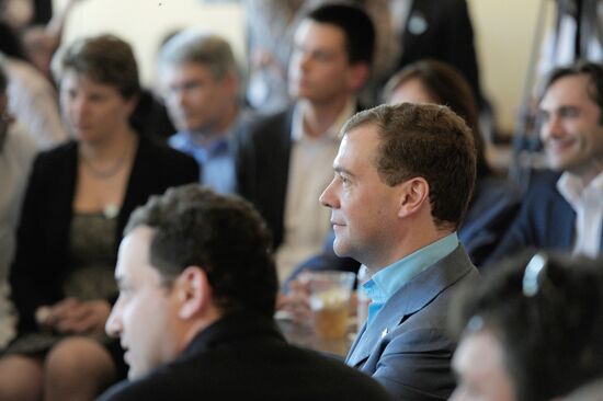 Dmitry Medvedev's visit to the U.S. Day Two