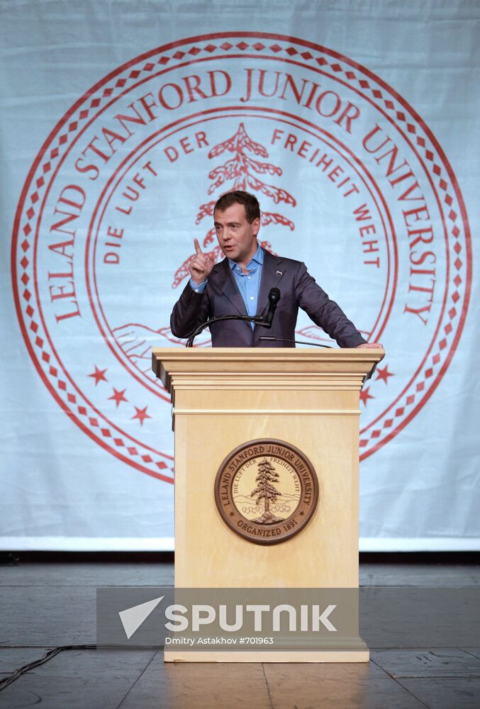 Dmitry Medvedev visit to the U.S. Day Two
