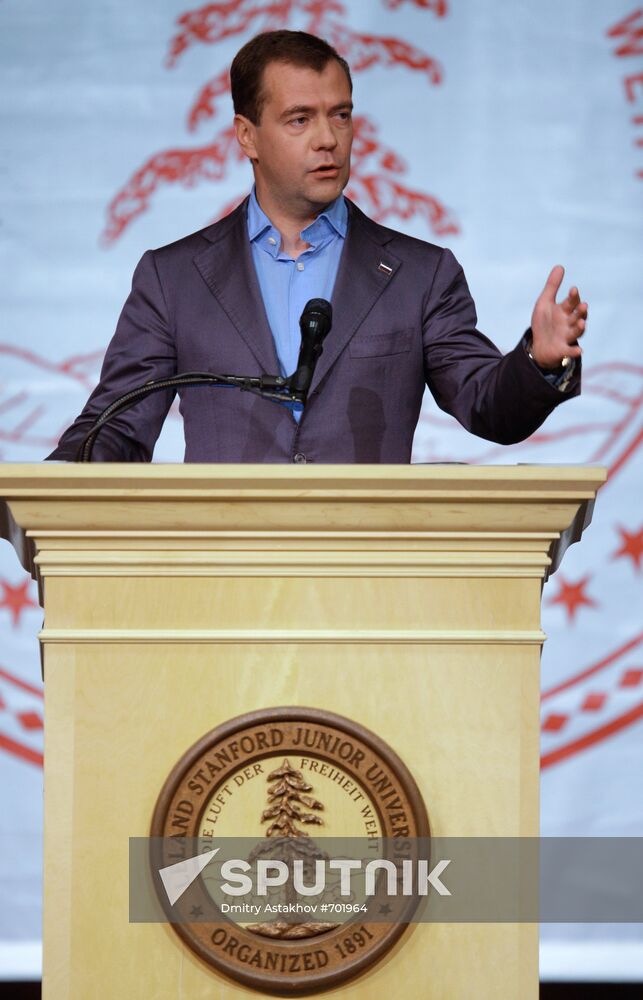 Dmitry Medvedev visit to the U.S. Day Two