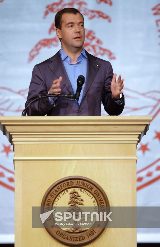Dmitry Medvedev visit to the U.S. Day Two