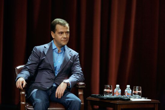 Dmitry Medvedev visit to the U.S. Day Two