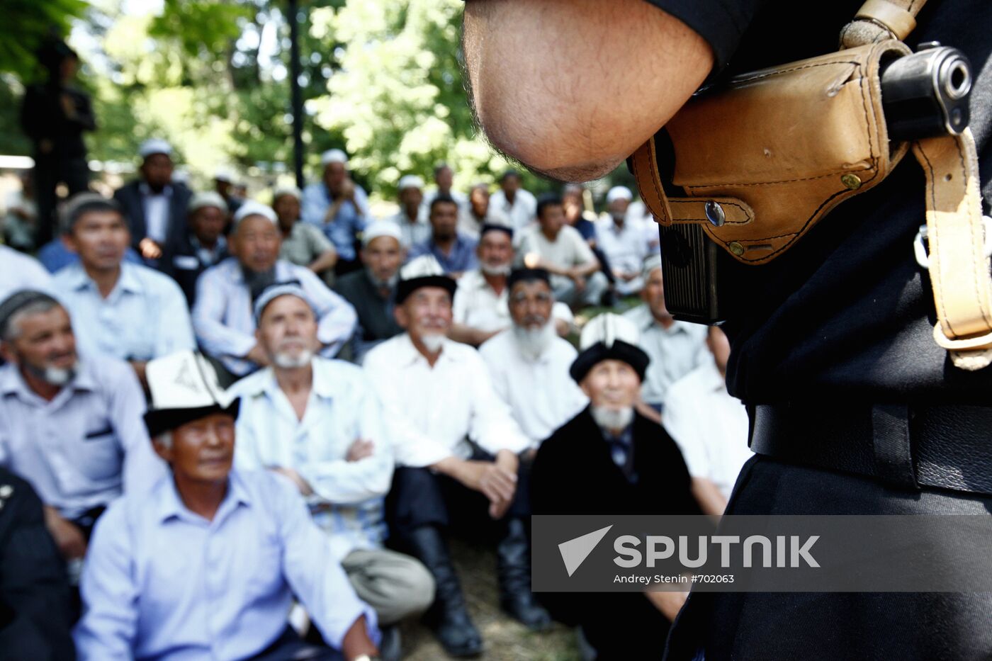 The situation in the town of Osh
