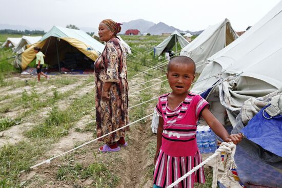 Kyrgyz refugee camp