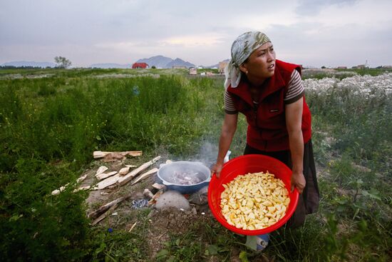 Kyrgyz refugee camp