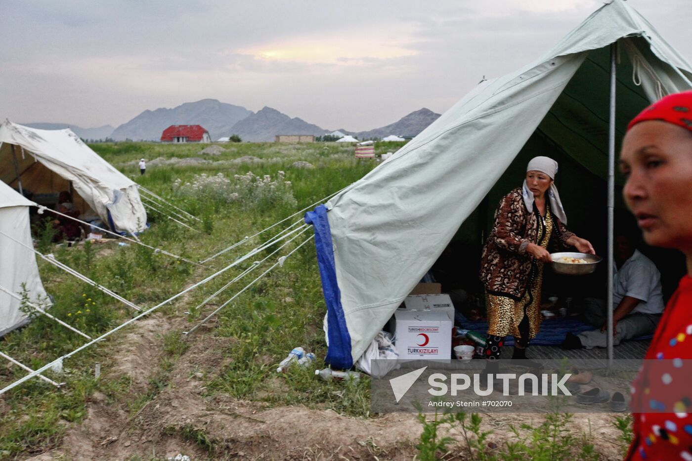 Kyrgyz refugee camp