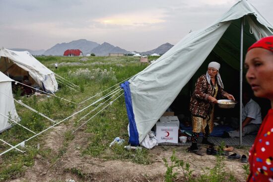 Kyrgyz refugee camp
