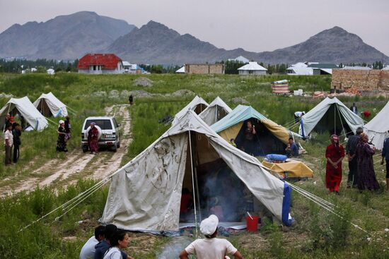 Kyrgyz refugee camp