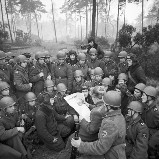 Political education class in a military unit
