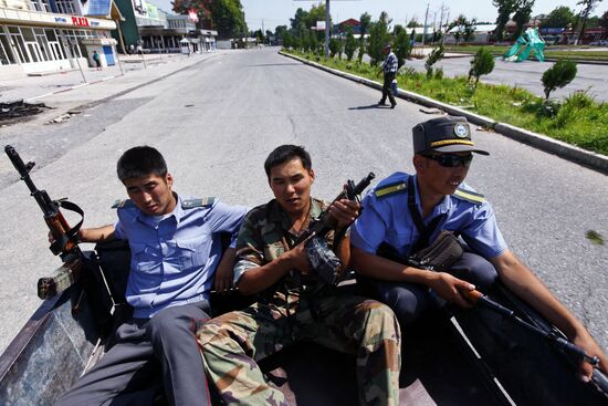 The situation in the town of Osh