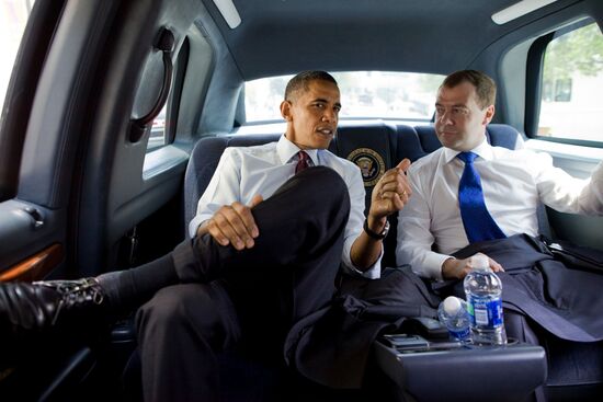 Dmitry Medvedev's visit to the U.S. Day three