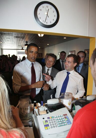 Dmitry Medvedev's visit to the U.S. Day three