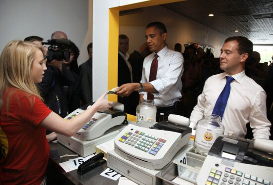 Dmitry Medvedev's visit to the U.S. Day three