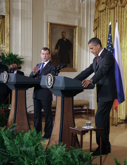 Dmitry Medvedev's visit to the U.S. Day three