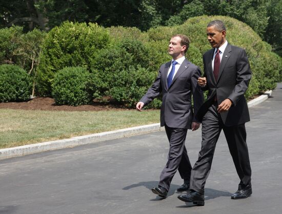 Dmitry Medvedev's visit to the U.S. Day three