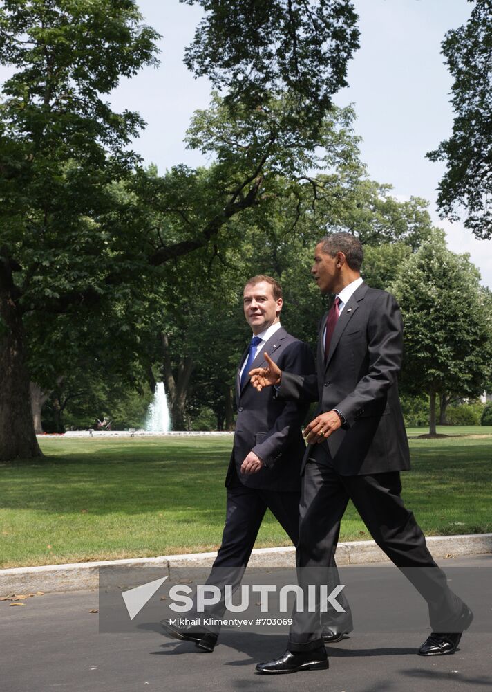 Dmitry Medvedev's visit to the U.S. Day three