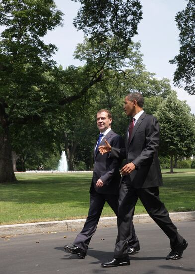 Dmitry Medvedev's visit to the U.S. Day three