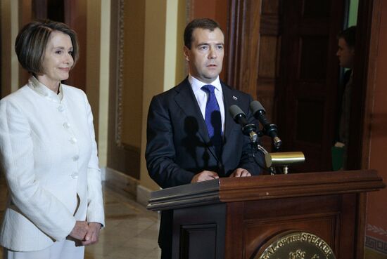 Dmitry Medvedev's visit to the U.S. Day three