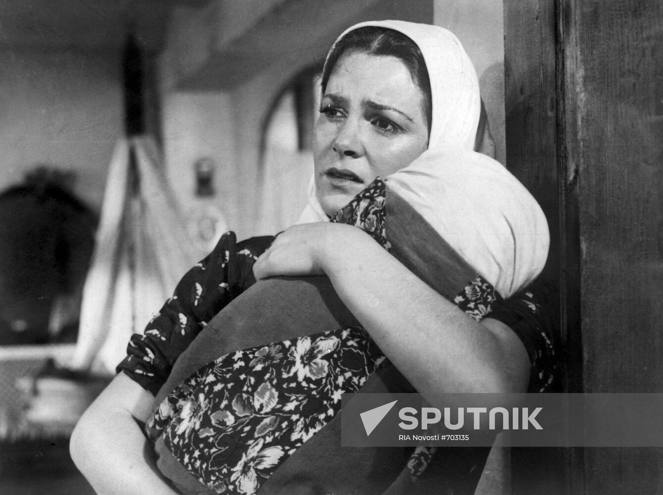 A scene from the film "And Quiet Flows the Don"