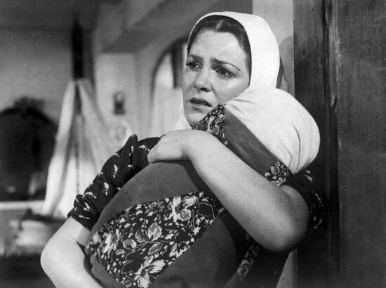 A scene from the film "And Quiet Flows the Don"