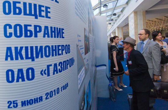 General meeting of Gazprom shareholders