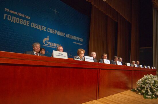 Gazprom general shareholders meeting