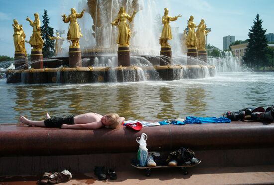 Summer heat in Moscow