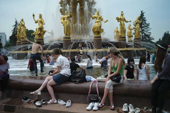 Summer heat in Moscow