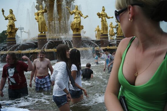 Summer heat in Moscow