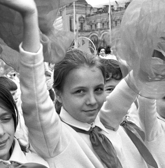 May 1st demonstration on Red Square in Moscow