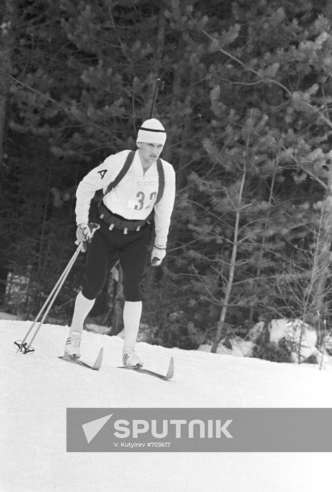 Biathlonist Alexander Tikhonov