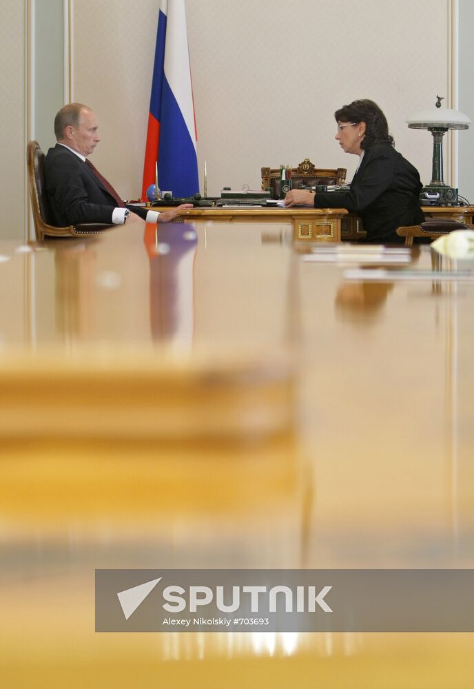 Vladimir Putin meets with Marina Seliverstova
