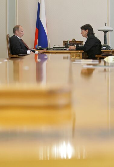 Vladimir Putin meets with Marina Seliverstova