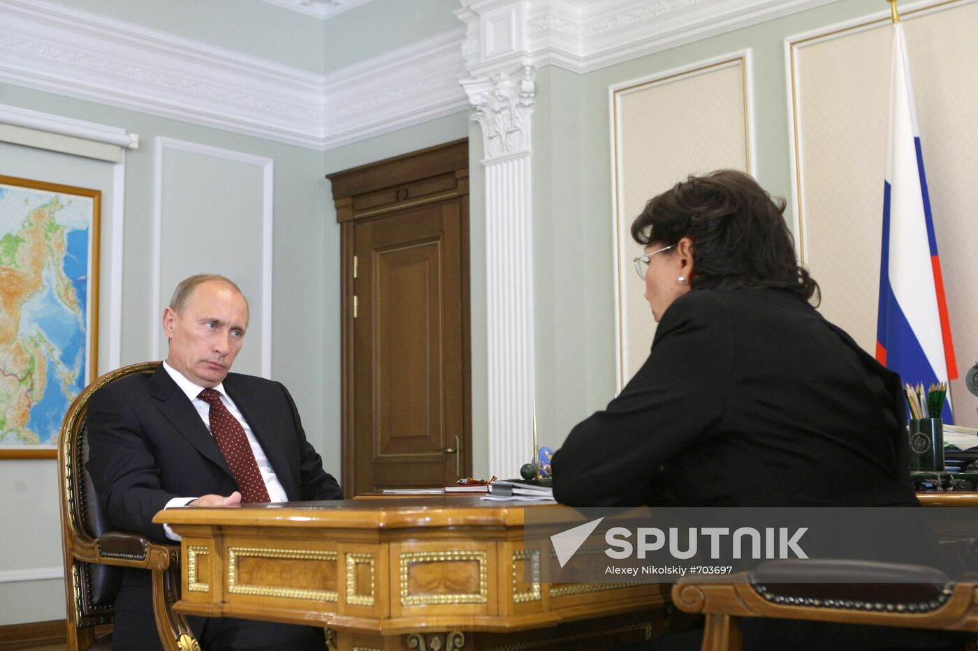 Vladimir Putin meets with Marina Seliverstova