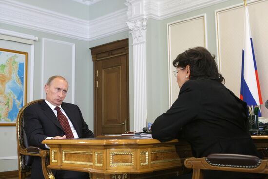 Vladimir Putin meets with Marina Seliverstova