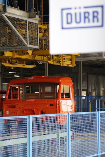 Launch of new cabine painting line at KAMAZ plant