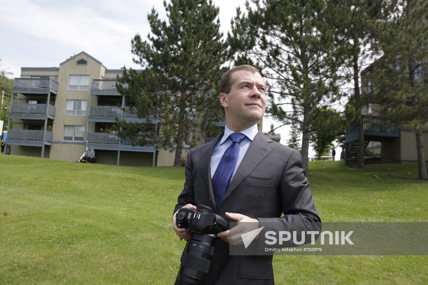 Dmitry Medvedev attends G8 summit, Canada