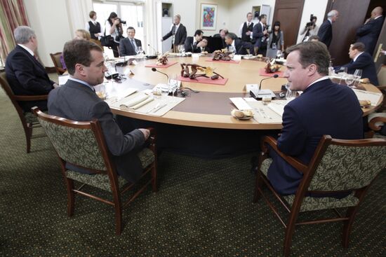 Dmitry Medvedev attends G8 summit, Canada