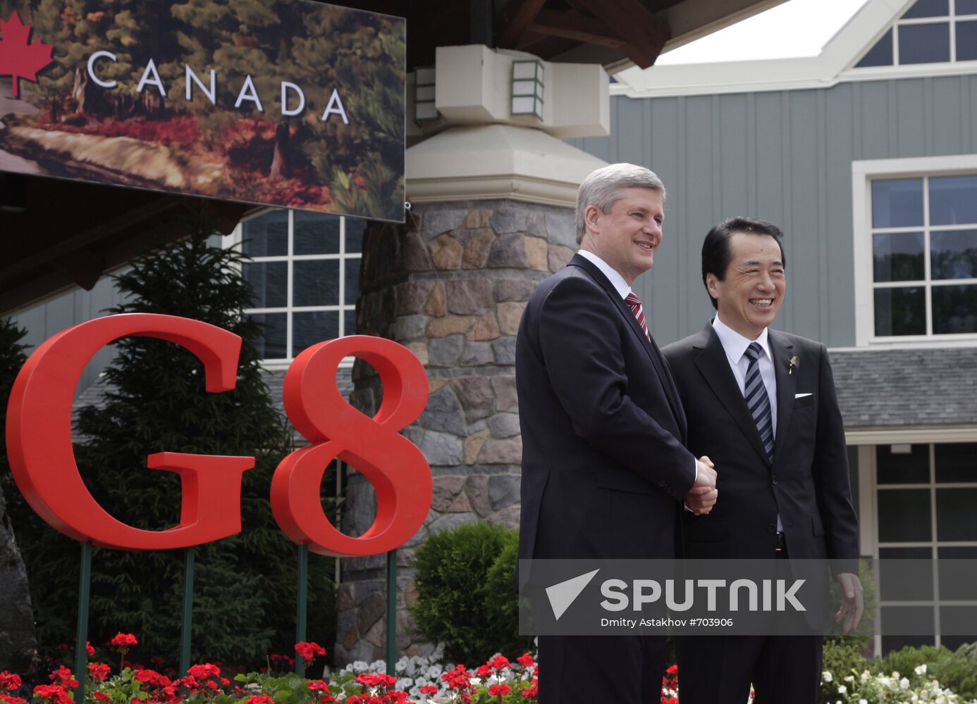 Naoto Kan and Stephen Harper