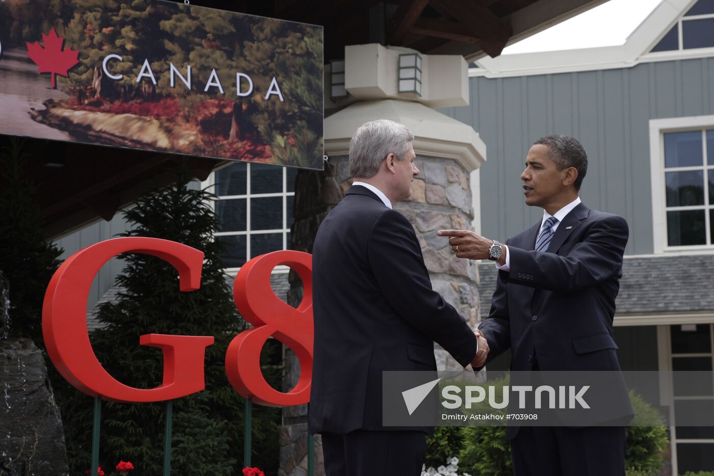 Barack Obama and Stephen Harper