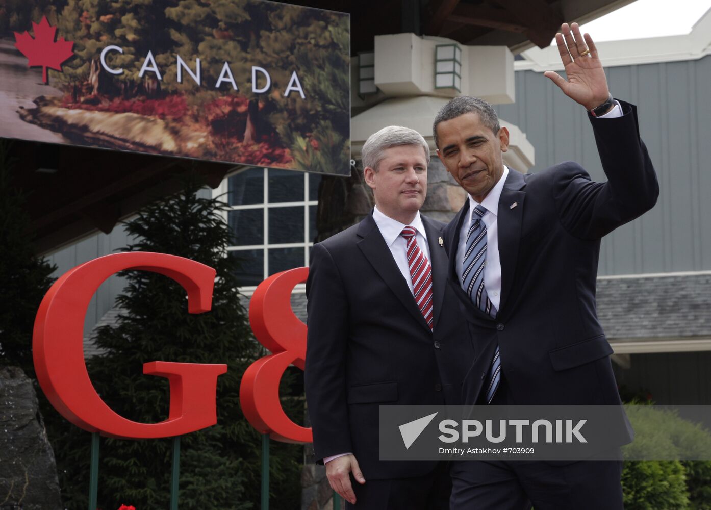 Barack Obama and Stephen Harper