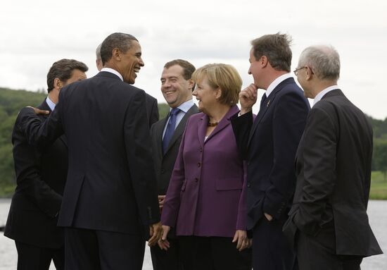 Dmitry Medvedev attends G8 summit in Canada