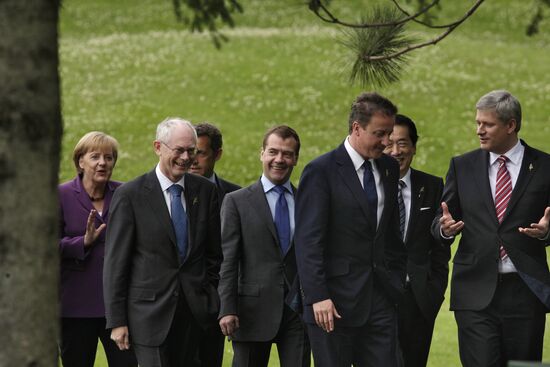 Dmitry Medvedev attends G8 summit in Canada