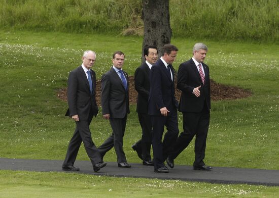 Dmitry Medvedev attends G8 summit in Canada