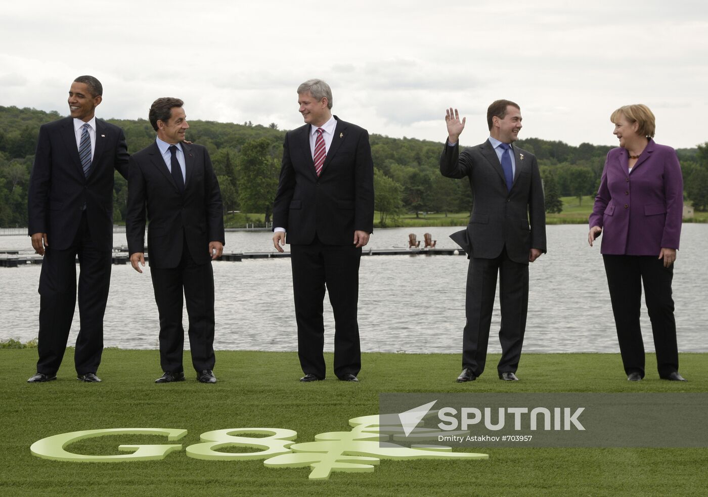 Dmitry Medvedev attends G8 summit in Canada