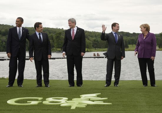 Dmitry Medvedev attends G8 summit in Canada