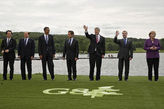 Dmitry Medvedev attends G8 summit in Canada