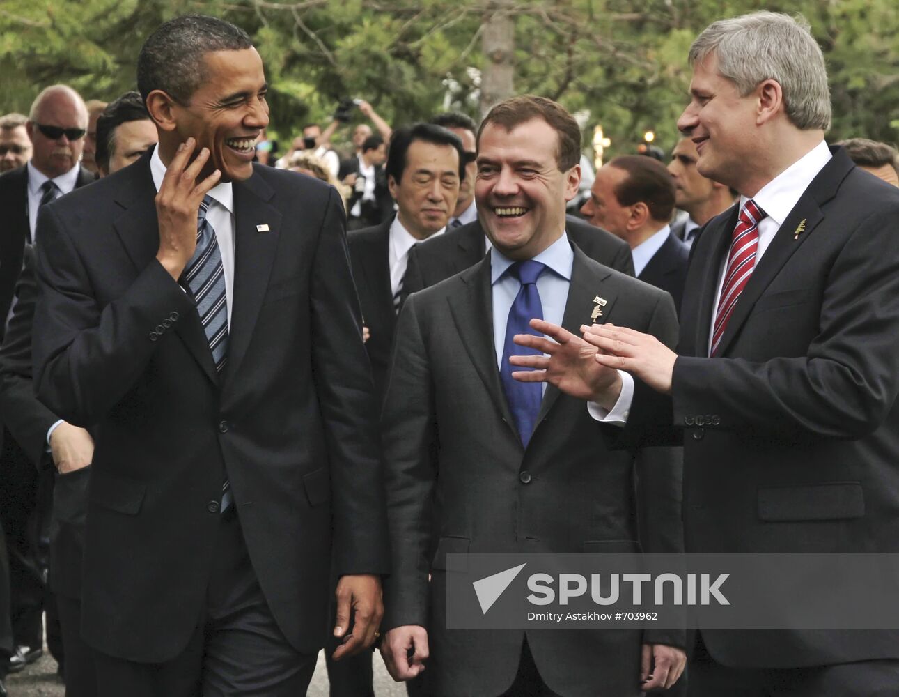 Dmitry Medvedev attends G8 summit in Canada