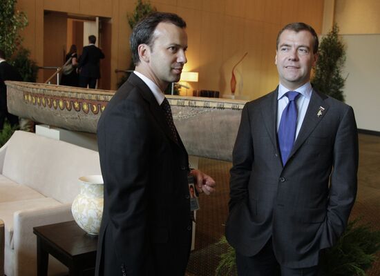 Dmitry Medvedev attends G8 summit in Canada