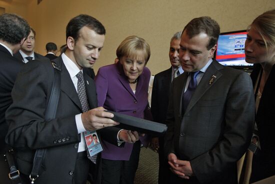 Dmitry Medvedev attends G8 summit in Canada