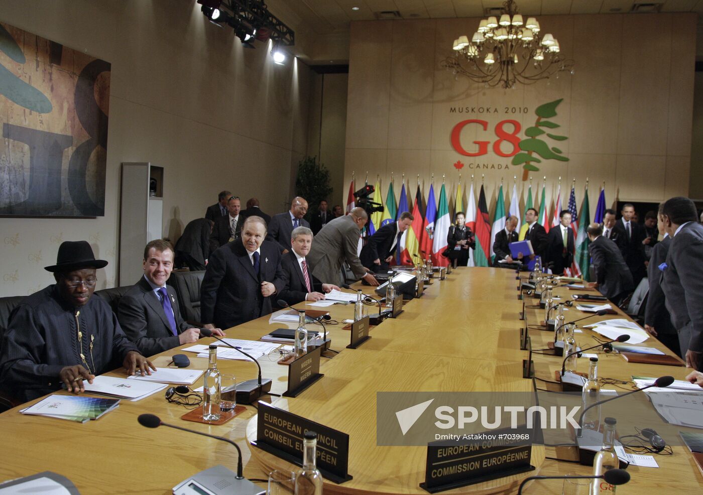 Dmitry Medvedev attends G8 summit in Canada
